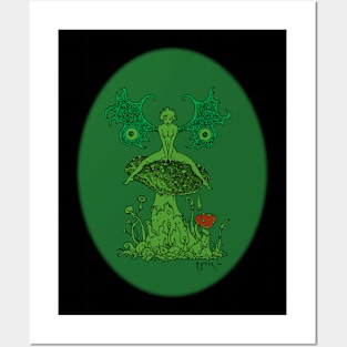 Mushroom Fairy Posters and Art